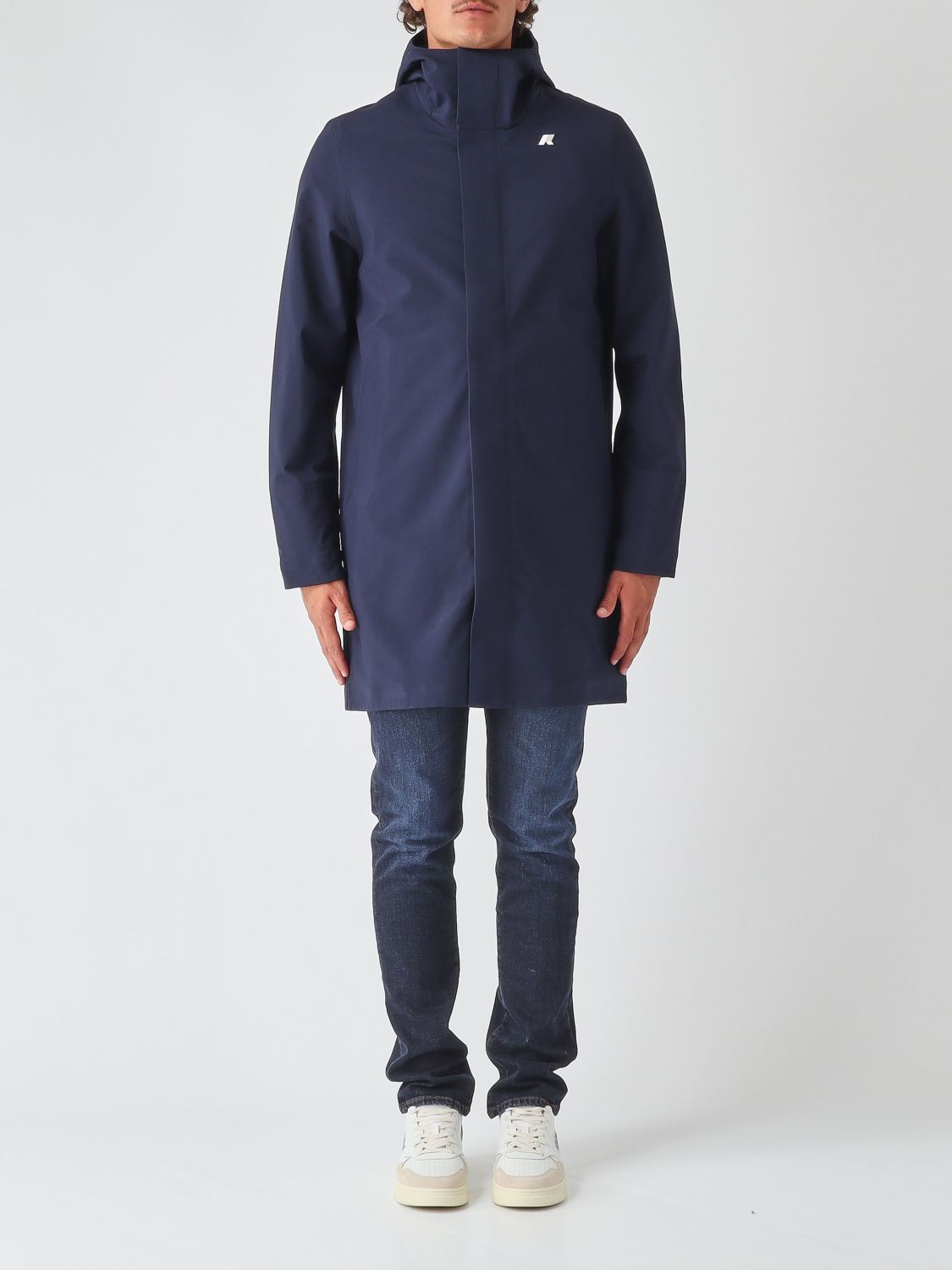 K-WAY Wasserdichter, knielanger Nylon-Parka Thomas Bonded