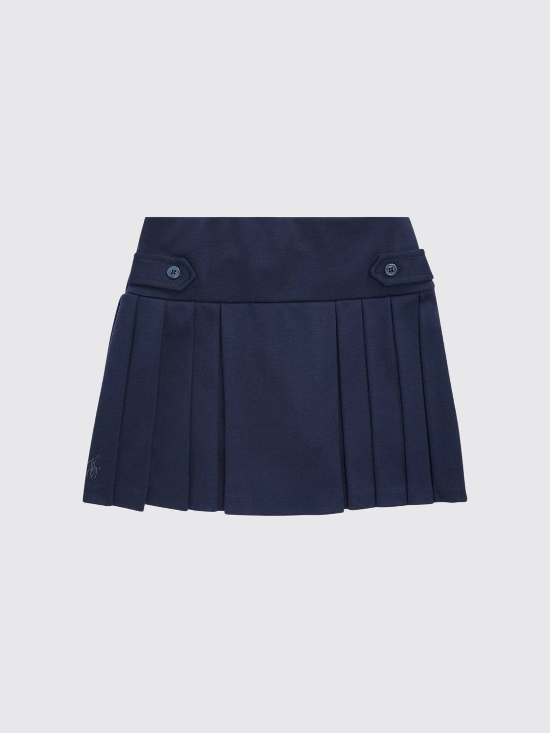 POLO RALPH LAUREN Plissierter Jersey-Minirock für Mädchen mit Culotte