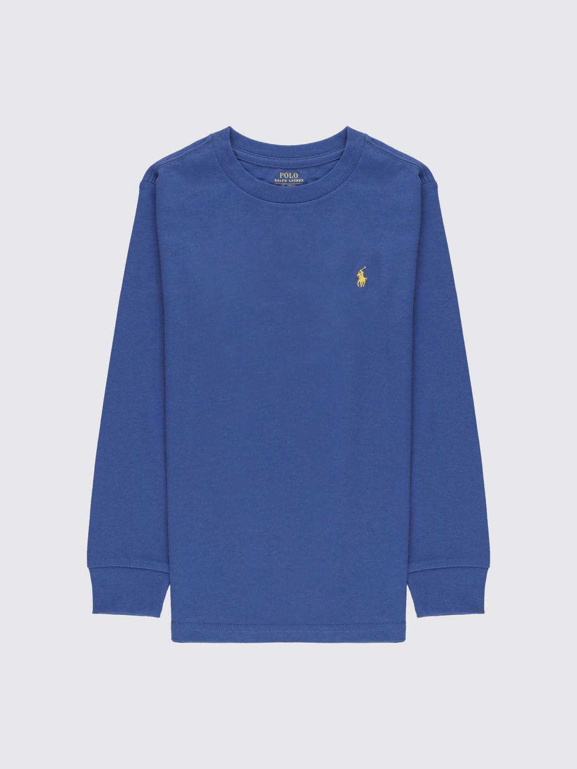 POLO RALPH LAUREN Boy's Long-Sleeved Cotton T-shirt with Pony Logo