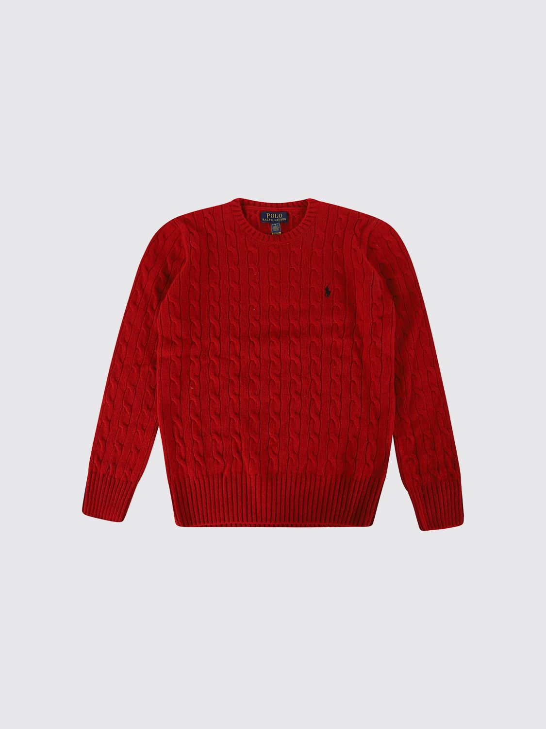 POLO RALPH LAUREN Rundhalspullover für Jungen aus Wolle und Kaschmir mit Pony-Logo