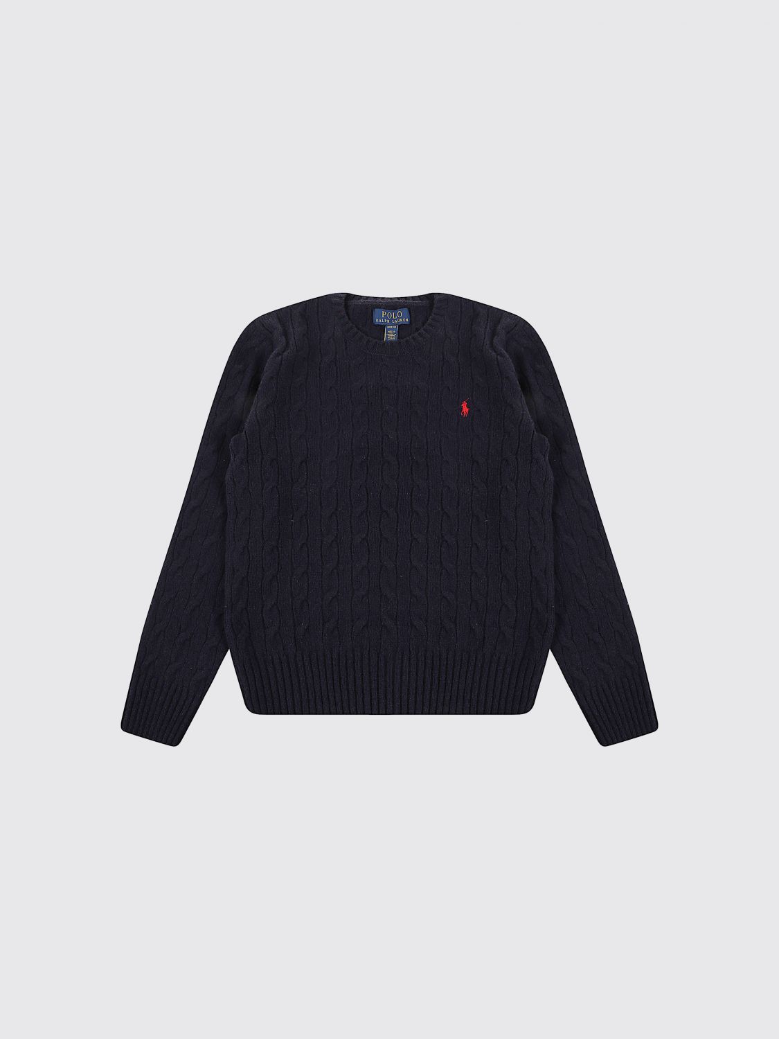 POLO RALPH LAUREN Rundhalspullover aus Wolle und Kaschmir für Jungen mit Pony-Logo