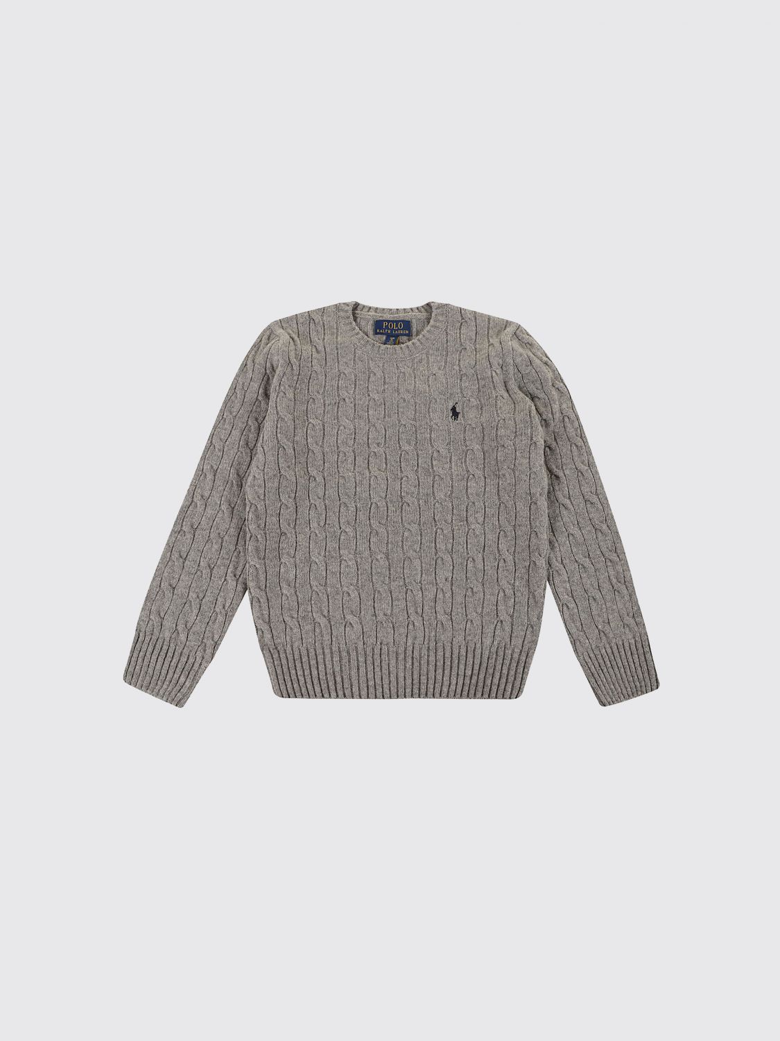 POLO RALPH LAUREN Rundhalspullover aus Wolle und Kaschmir für Jungen mit Pony-Logo