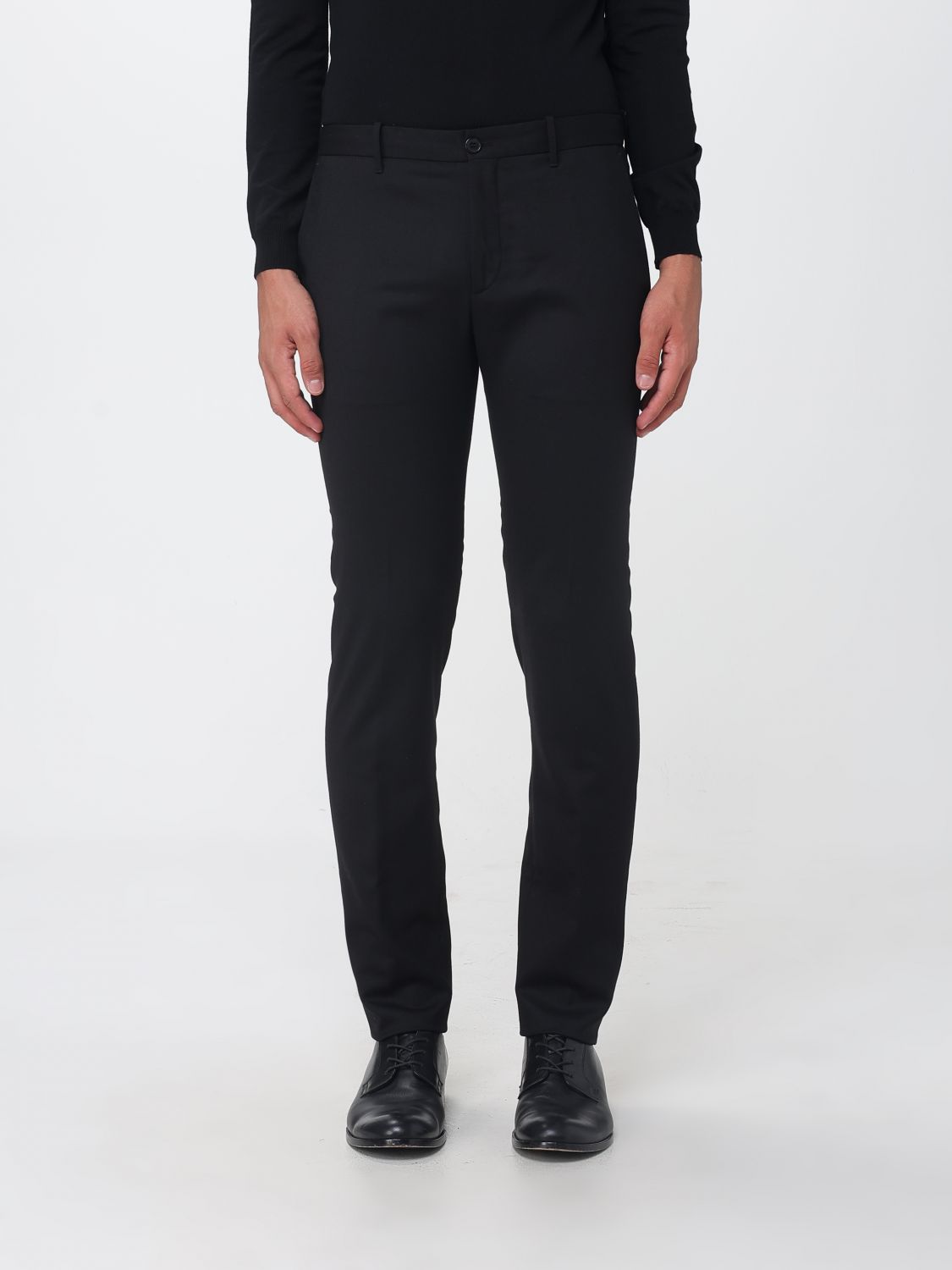 INCOTEX Slim Fit Tailored Trousers in a Stretch Wool Blend