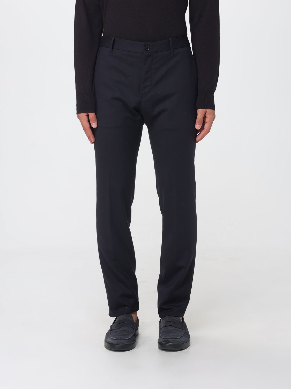 Incotex Slim Fit Tailored Trousers in a Stretch Wool Blend