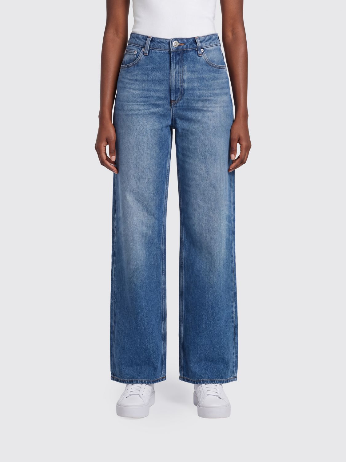 A. P.C. High-Waist Wide-Leg Jeans aus Baumwolldenim mit fünf Taschen