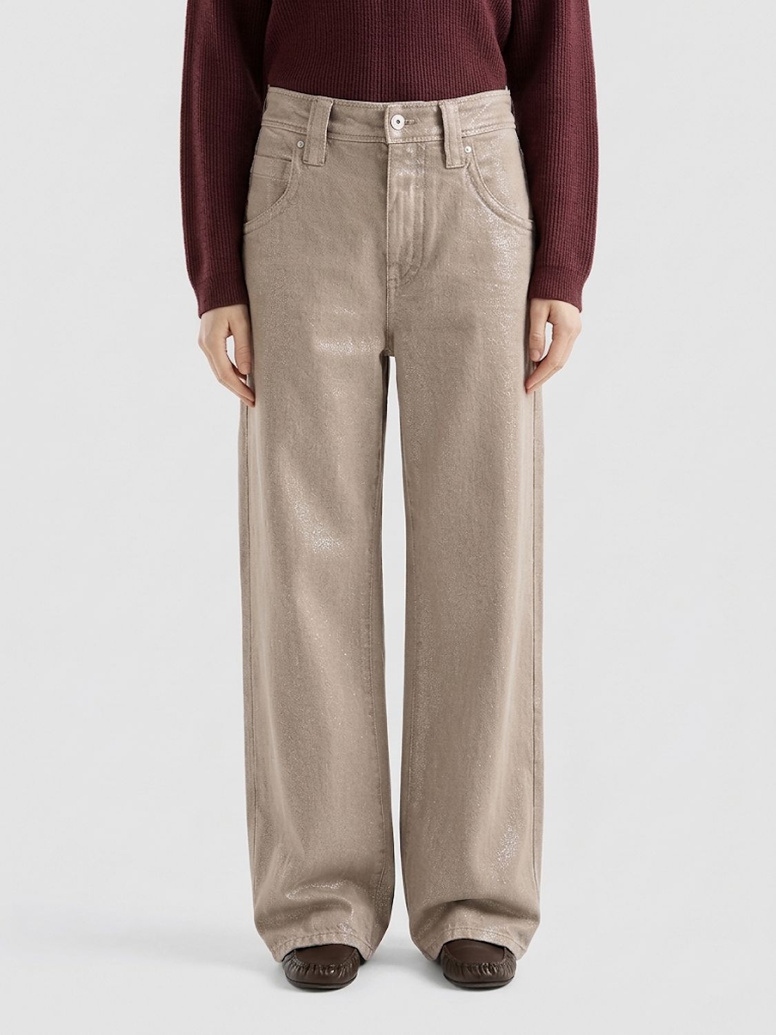 BRUNELLO CUCINELLI Jeans Woman color Beige