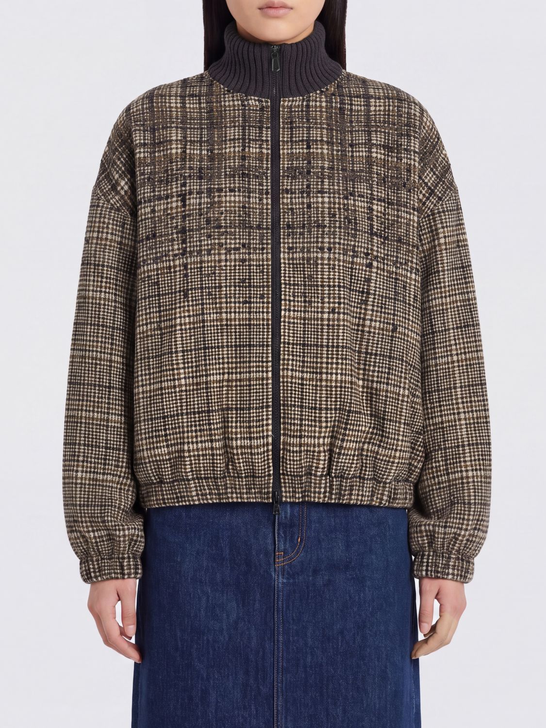 BRUNELLO CUCINELLI Jacket Woman color Brown