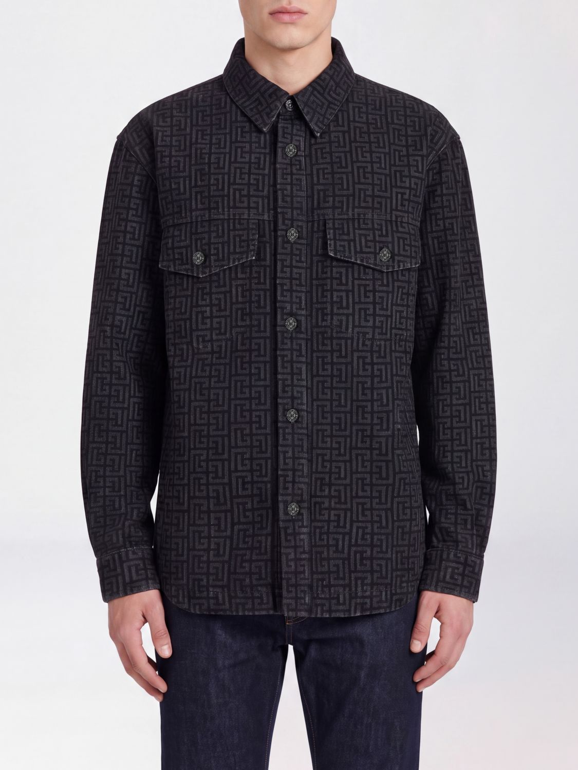BALMAIN Shirt Men color Black