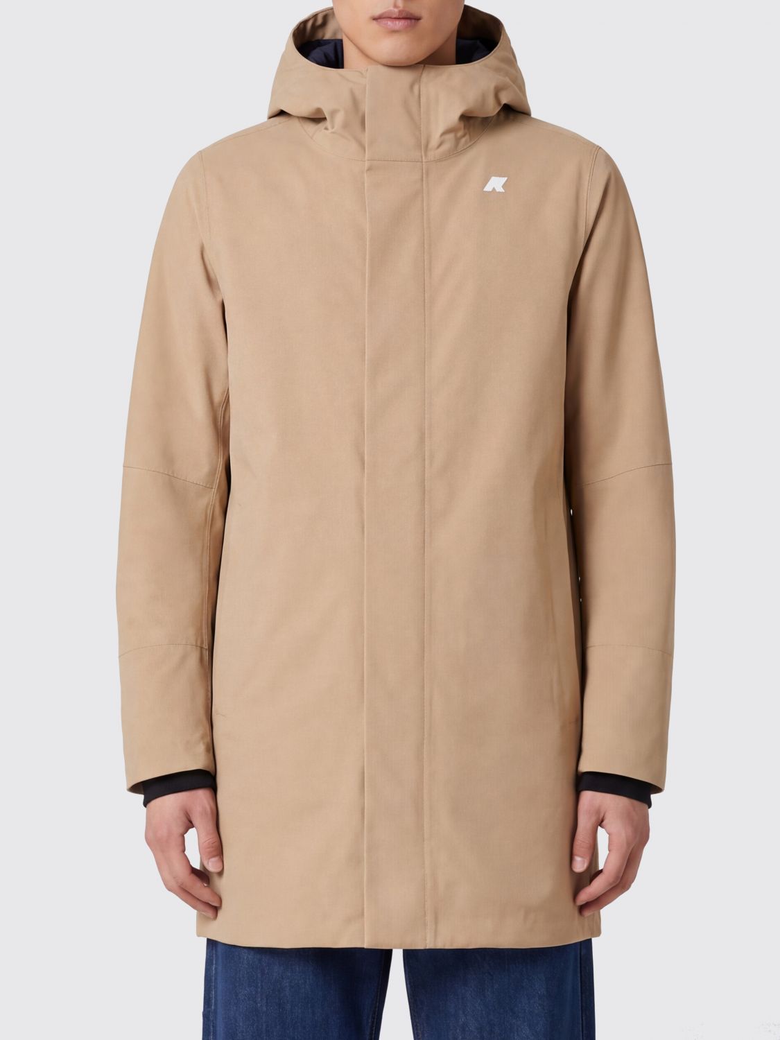 K-Way Marlyn Technical Stretch Fabric Windbreaker Jacket with Hood