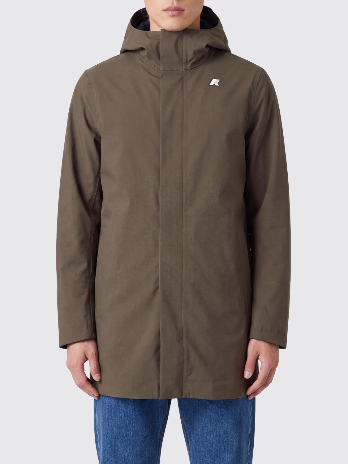 K-Way Marlyn Technical Stretch Fabric Windbreaker Jacket with Hood · S