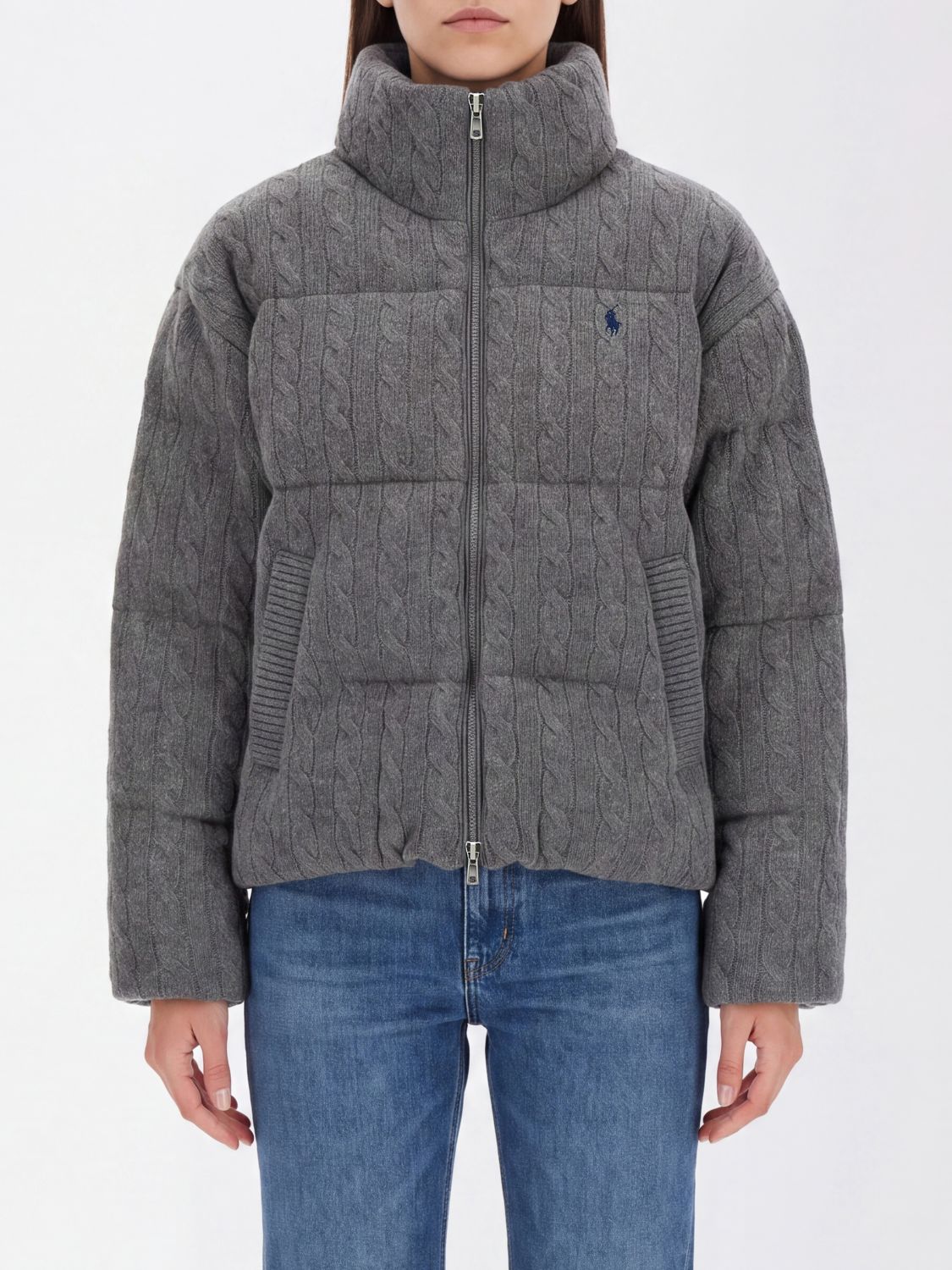 Polo Ralph Lauren Jacket Woman Color Grey In 灰色