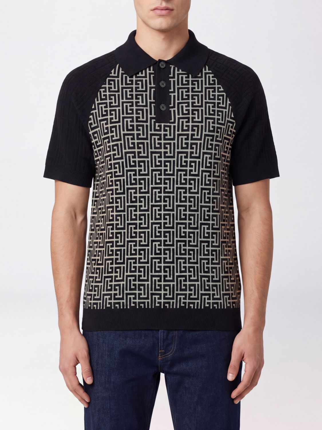 BALMAIN Polo Shirt Men color White