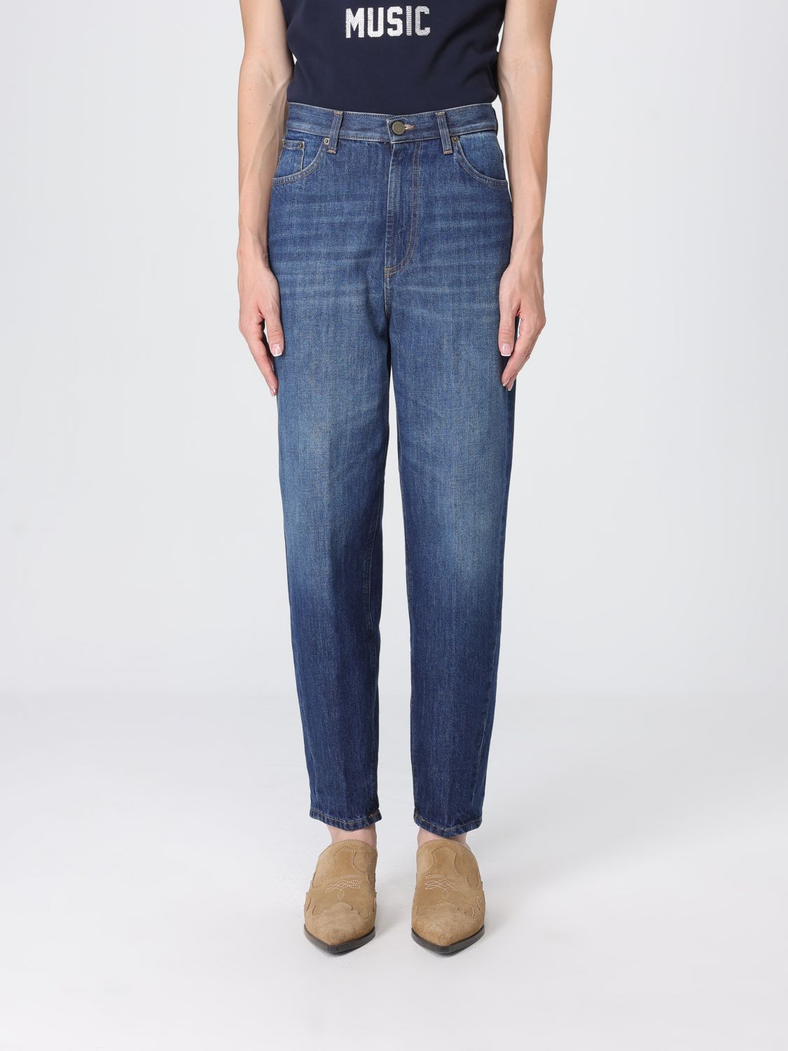 DONDUP Jeans Woman color Blue