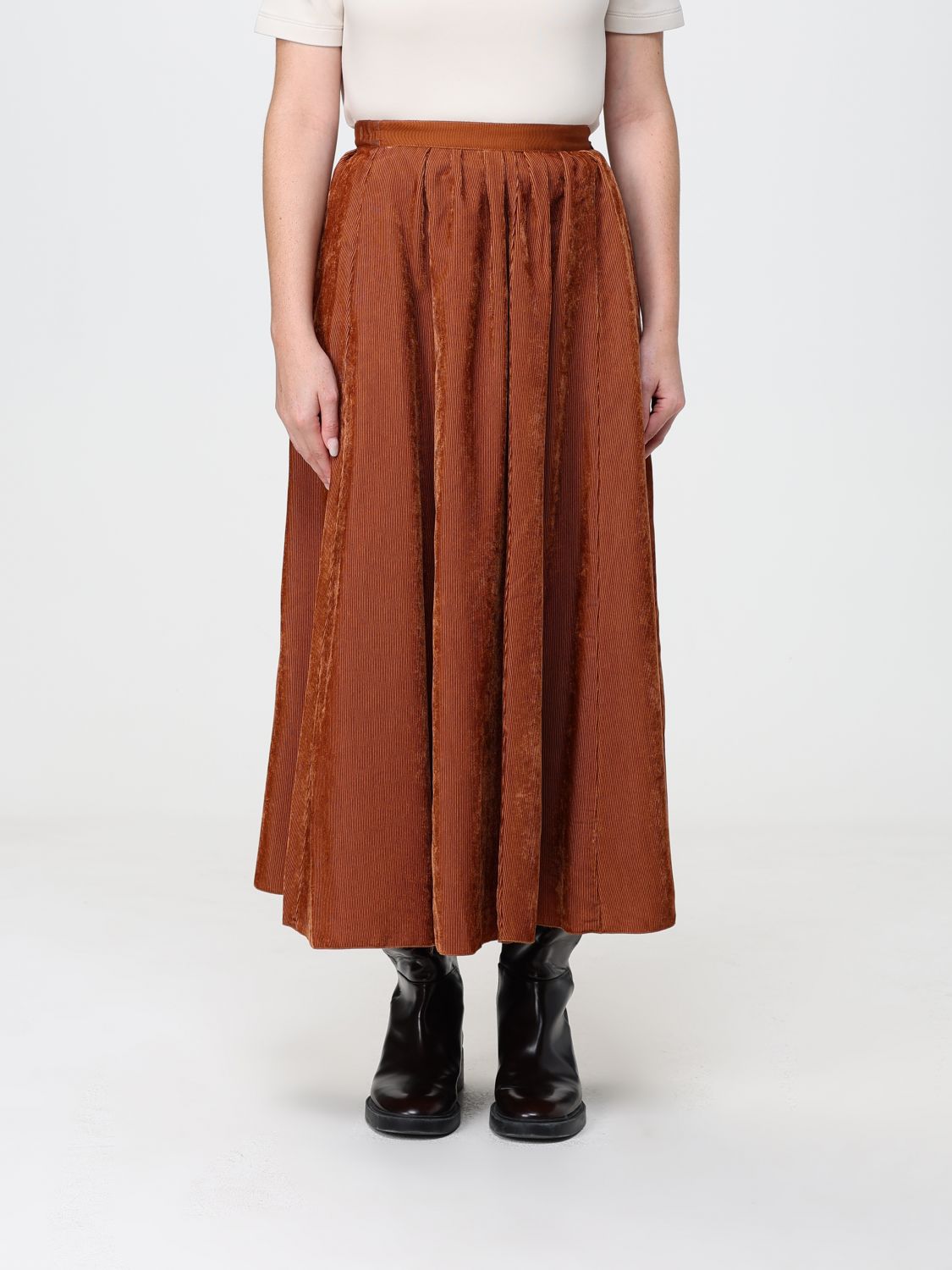 FORTE FORTE Skirt Woman color Yellow
