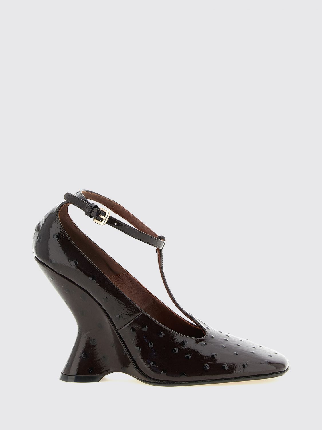 DRIES VAN NOTEN Wedge Shoes Woman color Burgundy