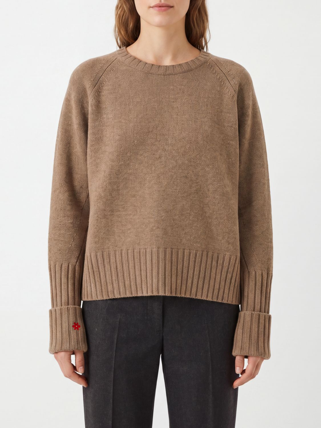 TORY BURCH Sweater Woman color Beige