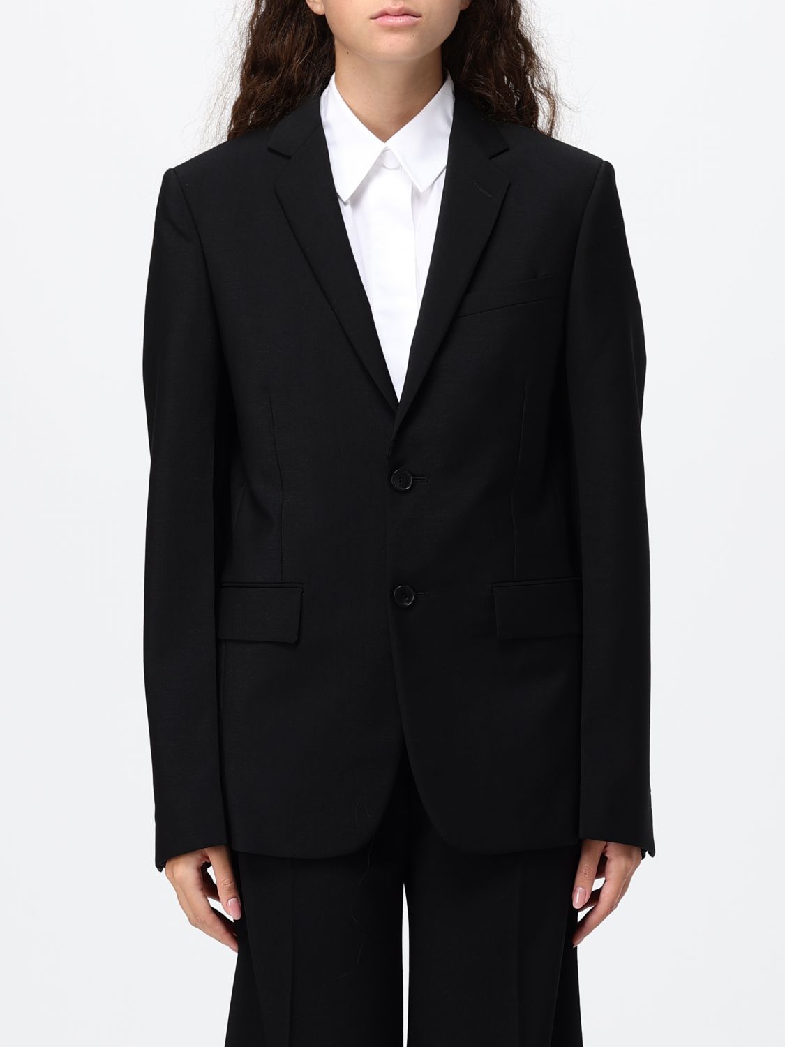 FENDI Cropped Single-Breasted Mohair and Virgin Wool Blazer