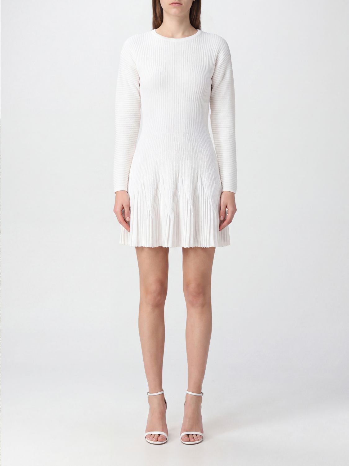ELISABETTA FRANCHI Dress Woman color White