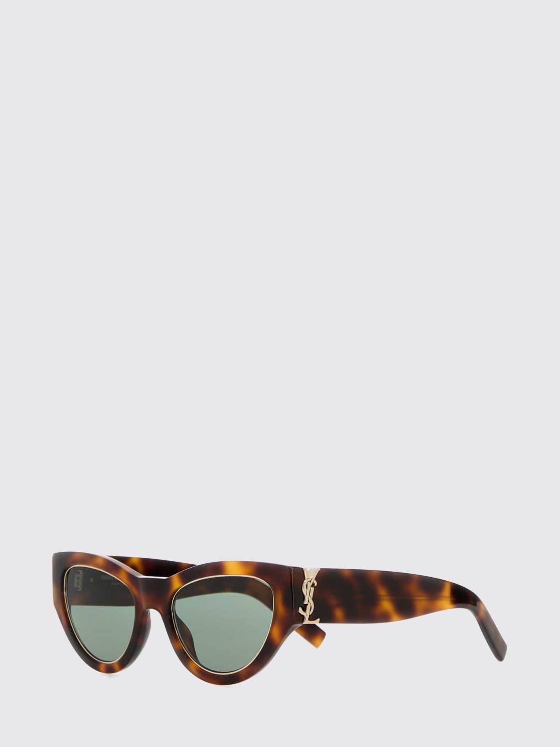SAINT LAURENT Cat-Eye-Sonnenbrille aus Schildpatt-Acetat mit YSL-Logo an den Bügeln