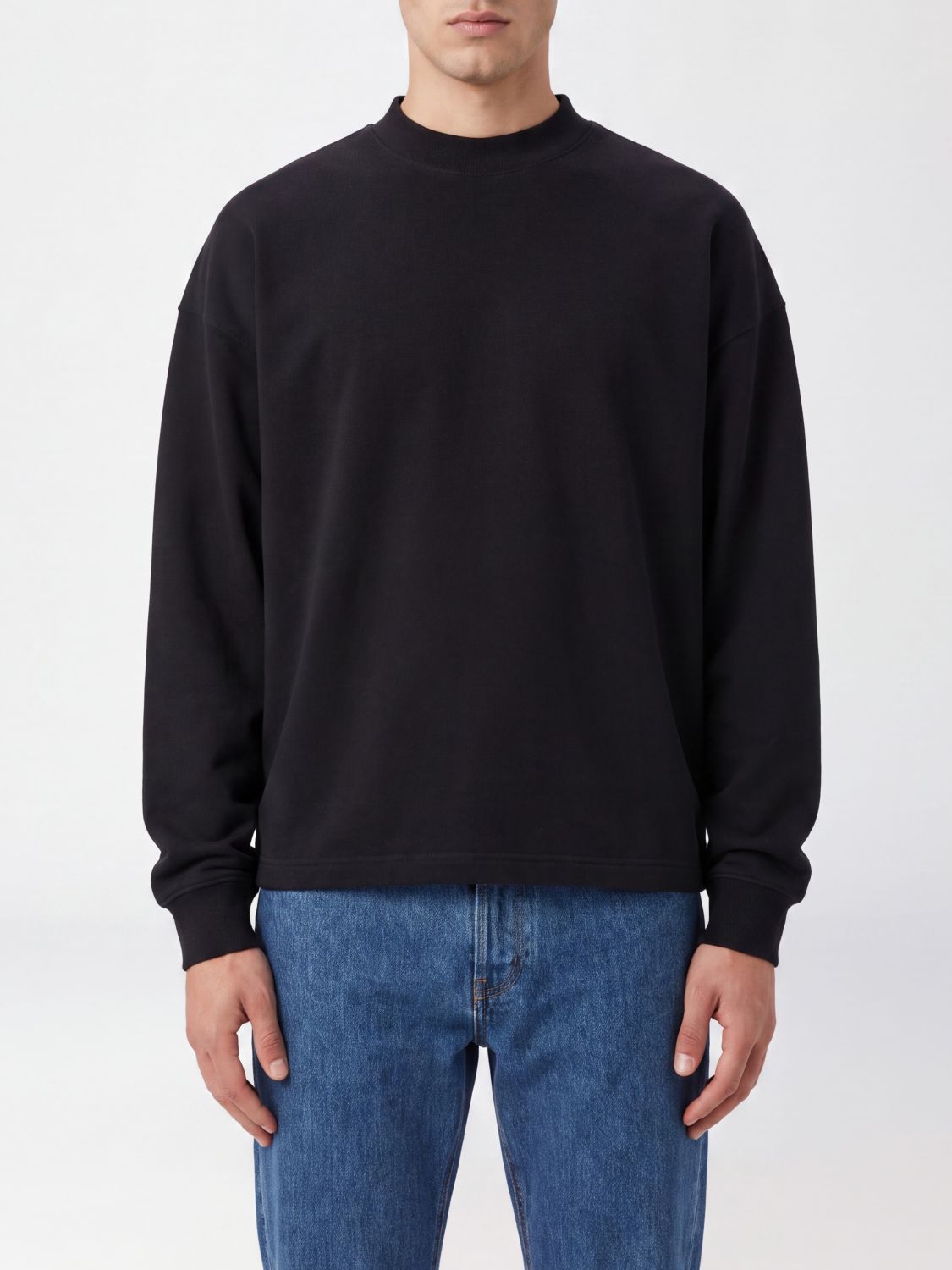 THE ROW Relaxed-Fit Long-Sleeved Cotton T-Shirt with Dropped Shoulders