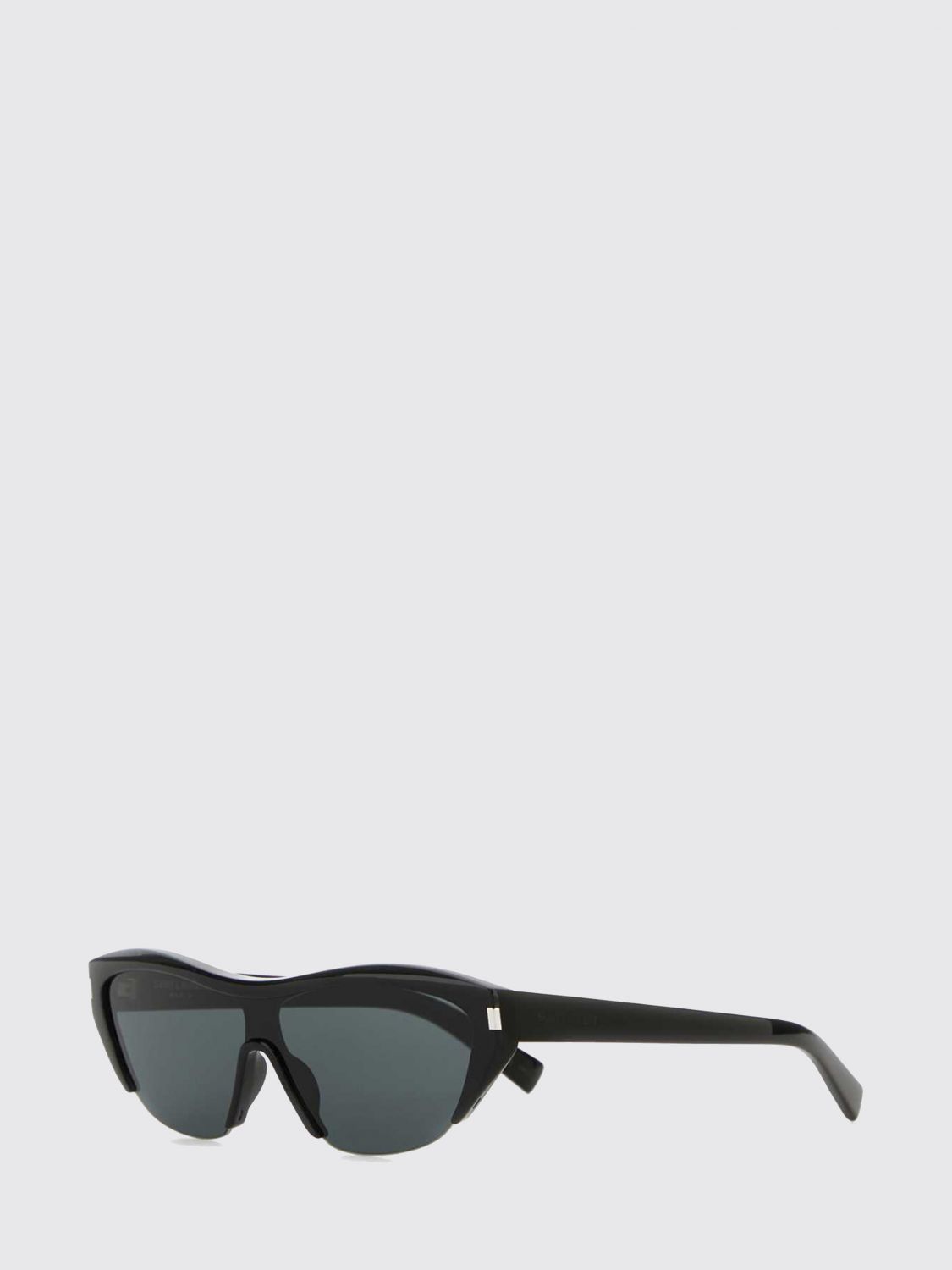 SAINT LAURENT Cat-Eye-Sonnenbrille aus schwarzem Acetat mit ausgestellter Form und Nylon-Gläsern