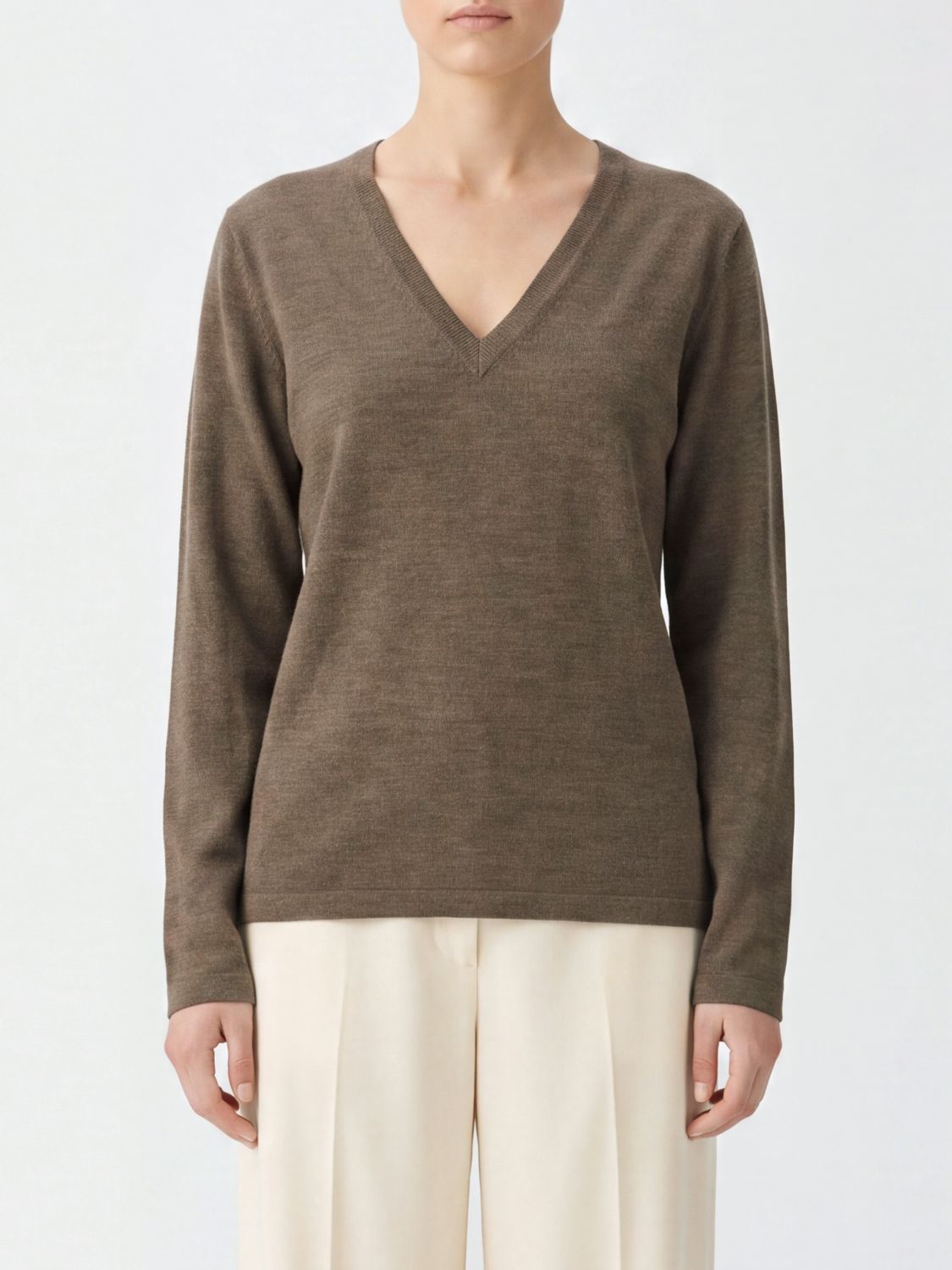 THE ROW V-Ausschnitt Pullover aus reinem Kaschmir