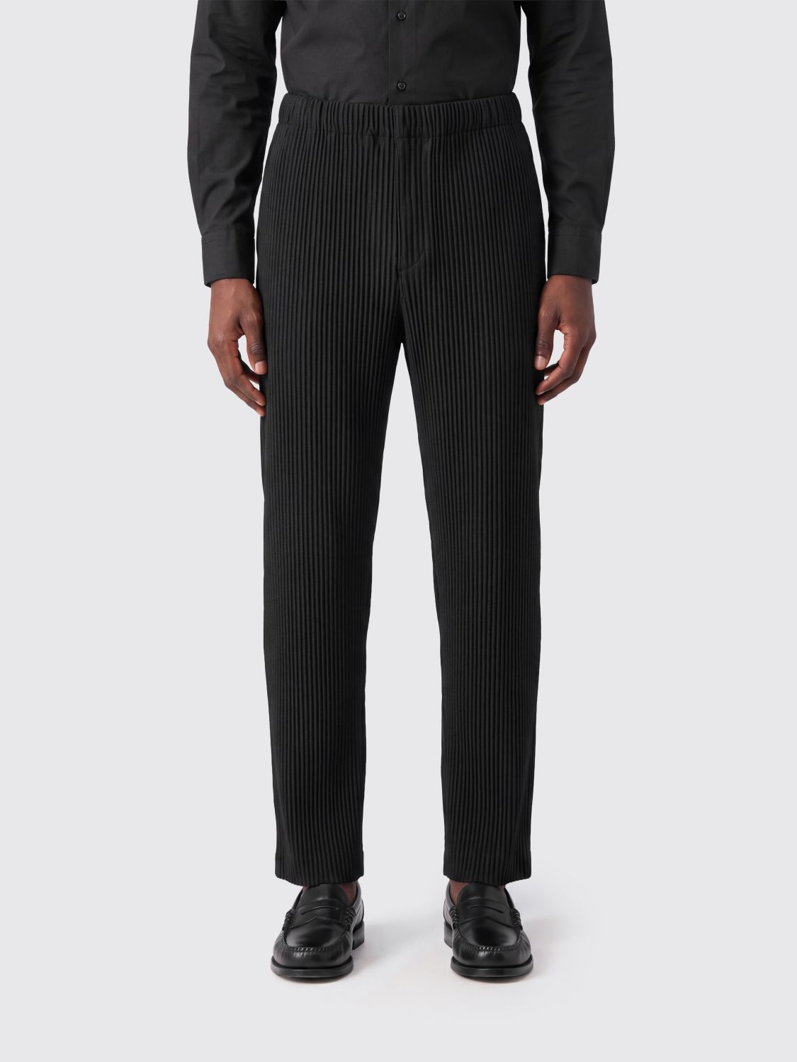 HOMME PLISSE' ISSEY MIYAKE Pantaloni slim fit plissettati Homme Plissé Issey Miyake con vita elasticizzata