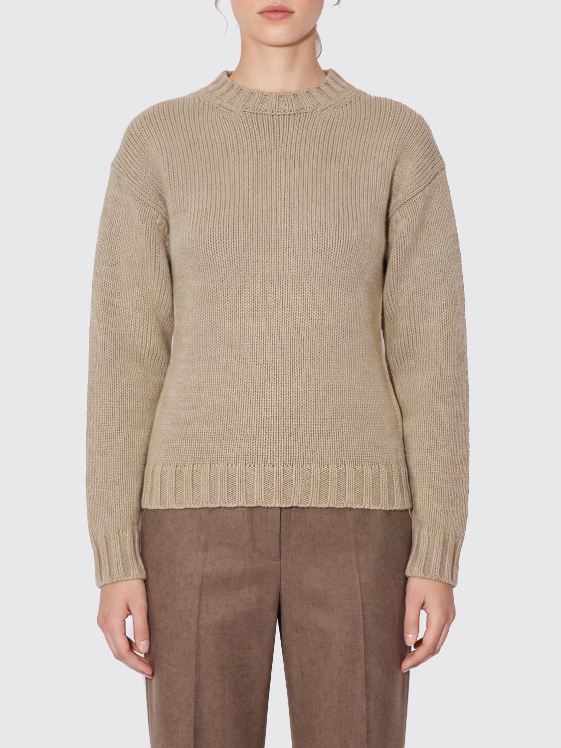 JIL SANDER Dropped-Shoulder Crewneck Jumper in Pure Cashmere