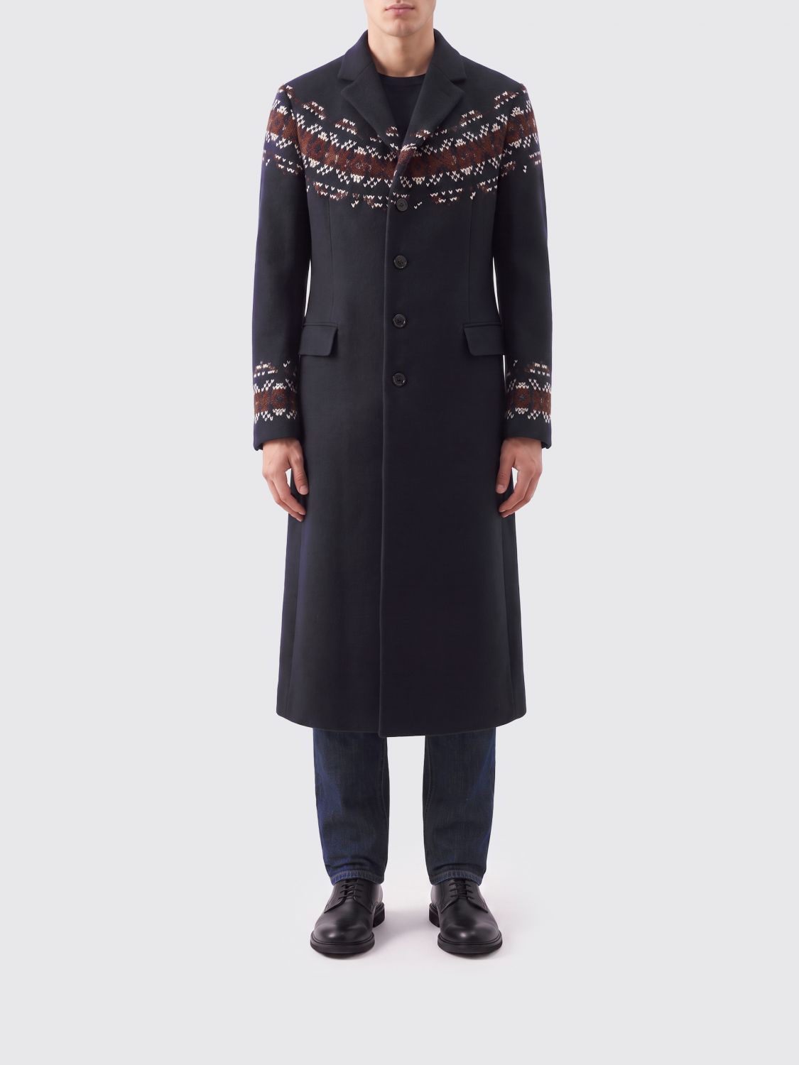 DRIES VAN NOTEN Coat Men color Navy
