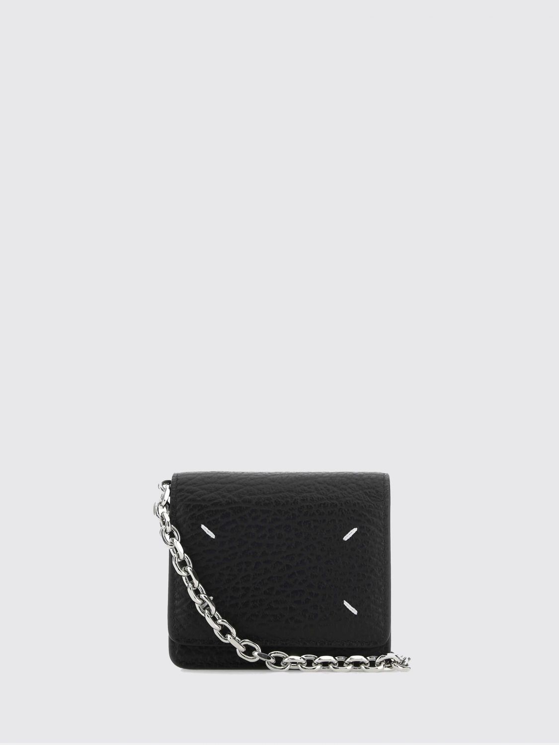 MAISON MARGIELA Portemonnaie an Kette Four Stitches aus Leder