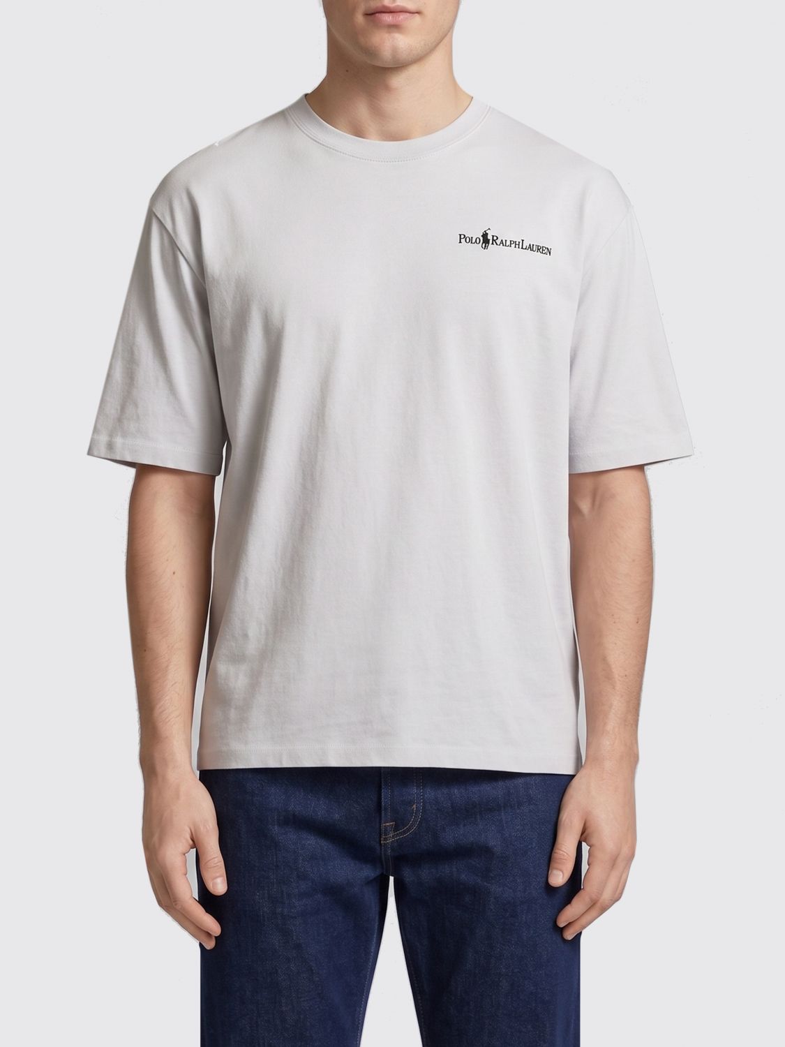 POLO RALPH LAUREN Crewneck Cotton T-Shirt with Contrast Logo