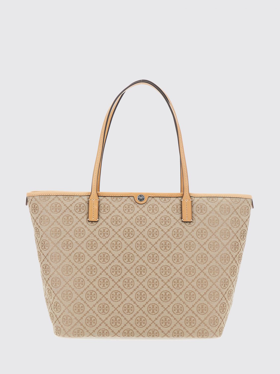 TORY BURCH T Monogram Jacquard Tote Bag with Removable Pouch