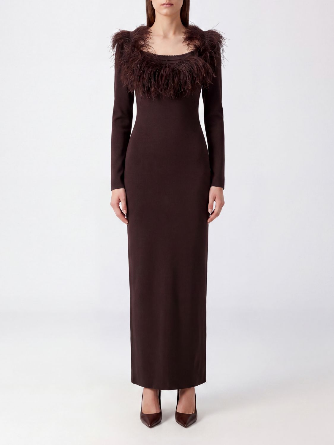 THE ATTICO Dress Woman color Brown