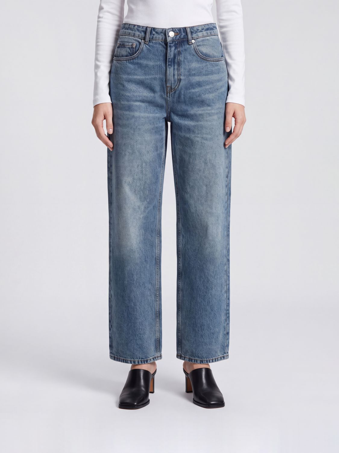 AMI PARIS Jeans Woman color Blue
