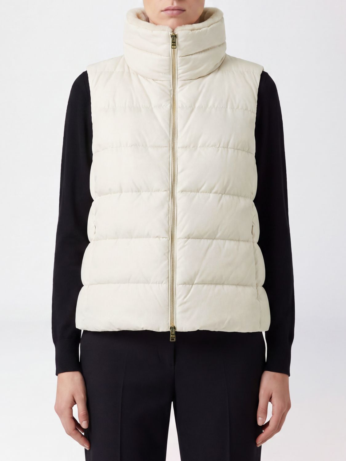 HERNO Waistcoat Woman color White