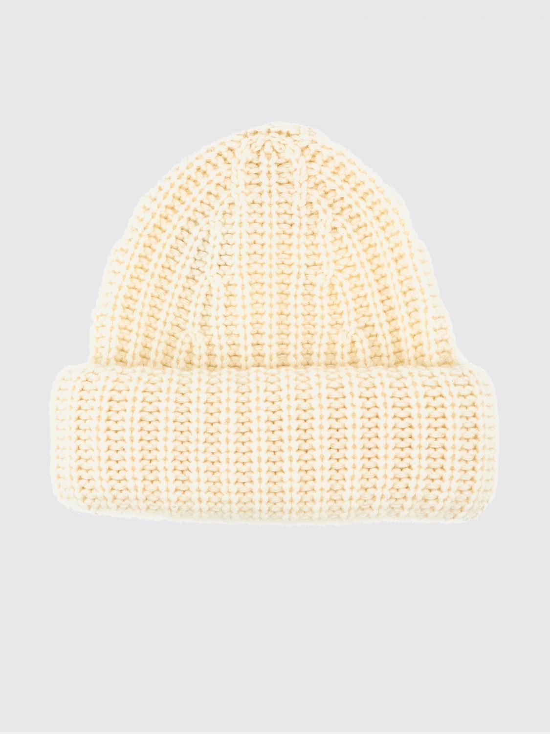 LISA YANG Ribbed 100% Cashmere Beanie Hat with Turn-up Cuff