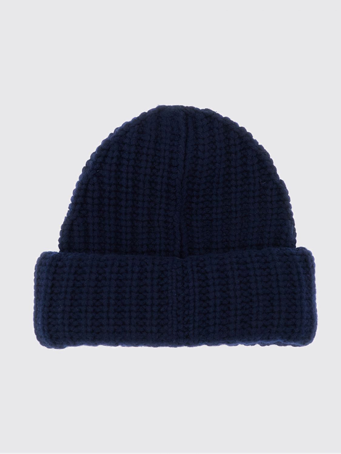 LISA YANG Gerippte Beanie-Mütze von aus 100% Kaschmir mit Umschlag