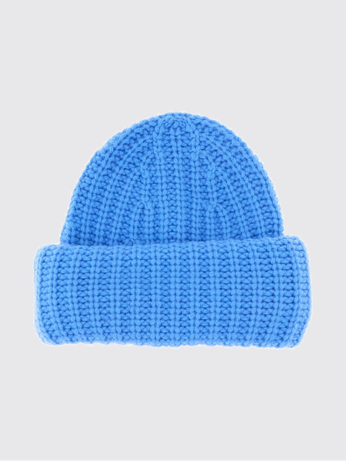 Lisa Yang Ribbed 100% Cashmere Beanie Hat with Turn-up Cuff · 1