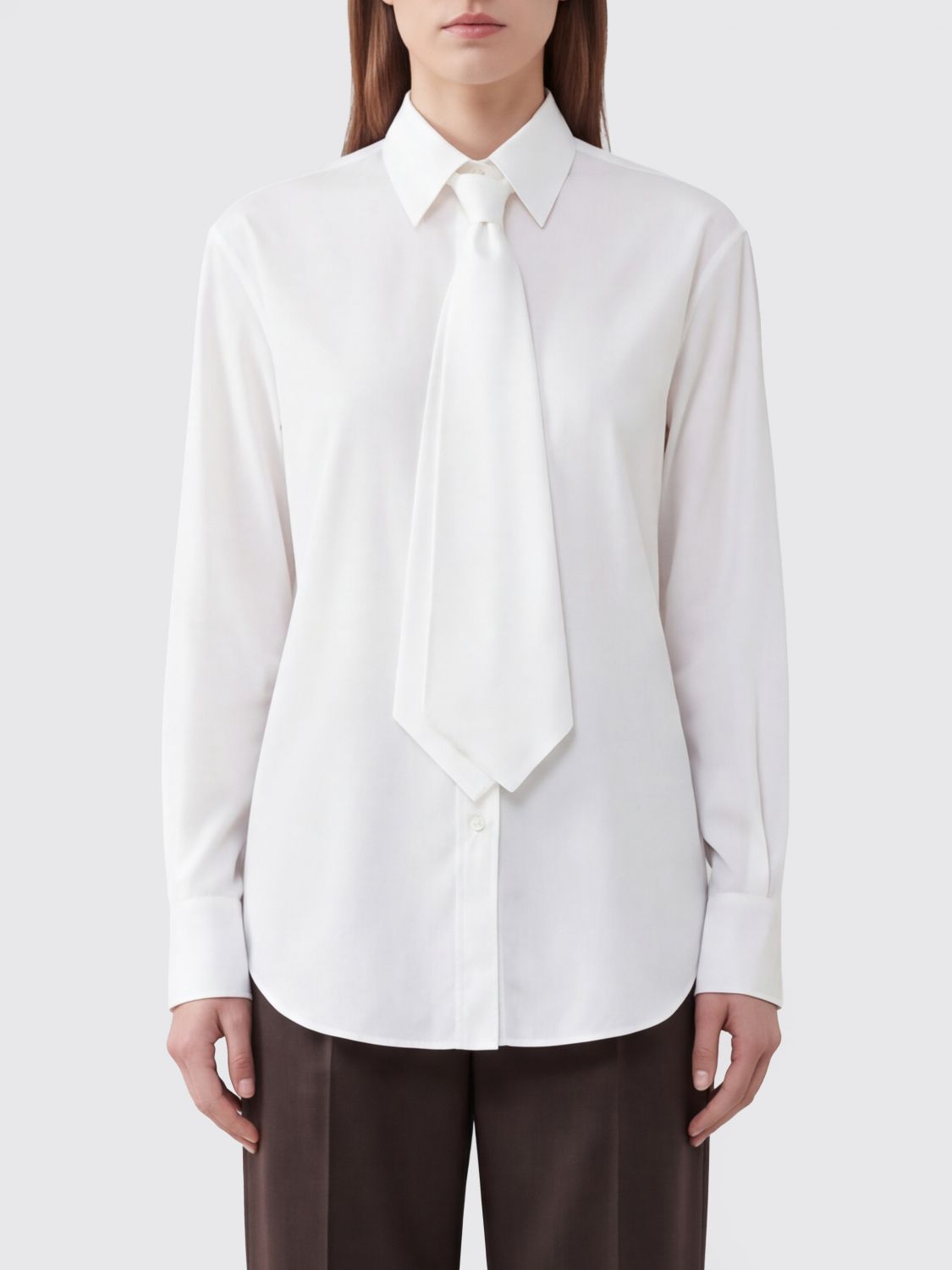 BRUNELLO CUCINELLI Slim Fit Stretch-Cotton Poplin Shirt