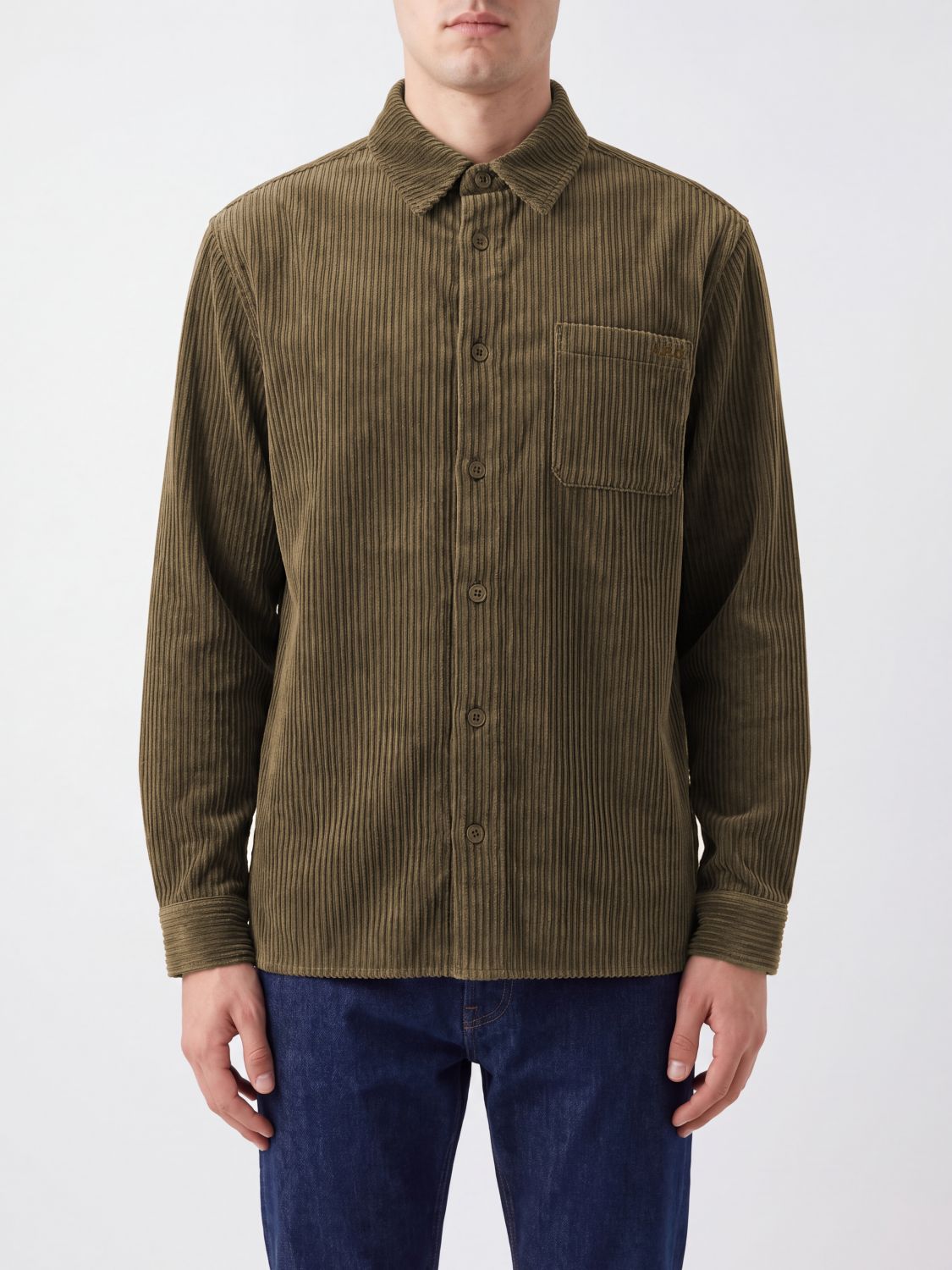 A.p.c. A. P.C. Short Corduroy Shirt Jacket with Patch Pockets
