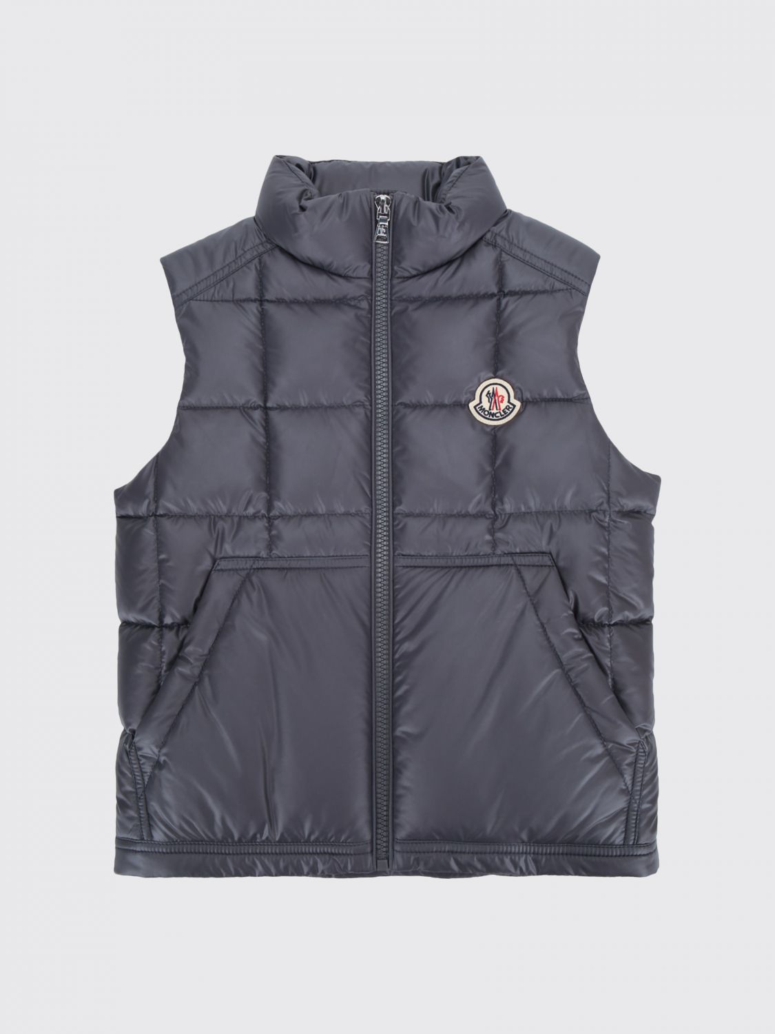 MONCLER Gesteppte und daunengefütterte Ripstop-Nylonweste für Jungen von