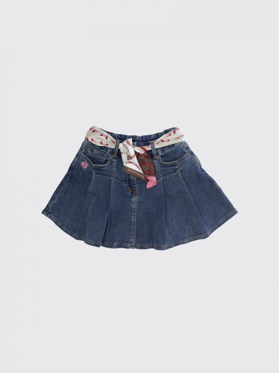 MONNALISA Gonna mini in denim