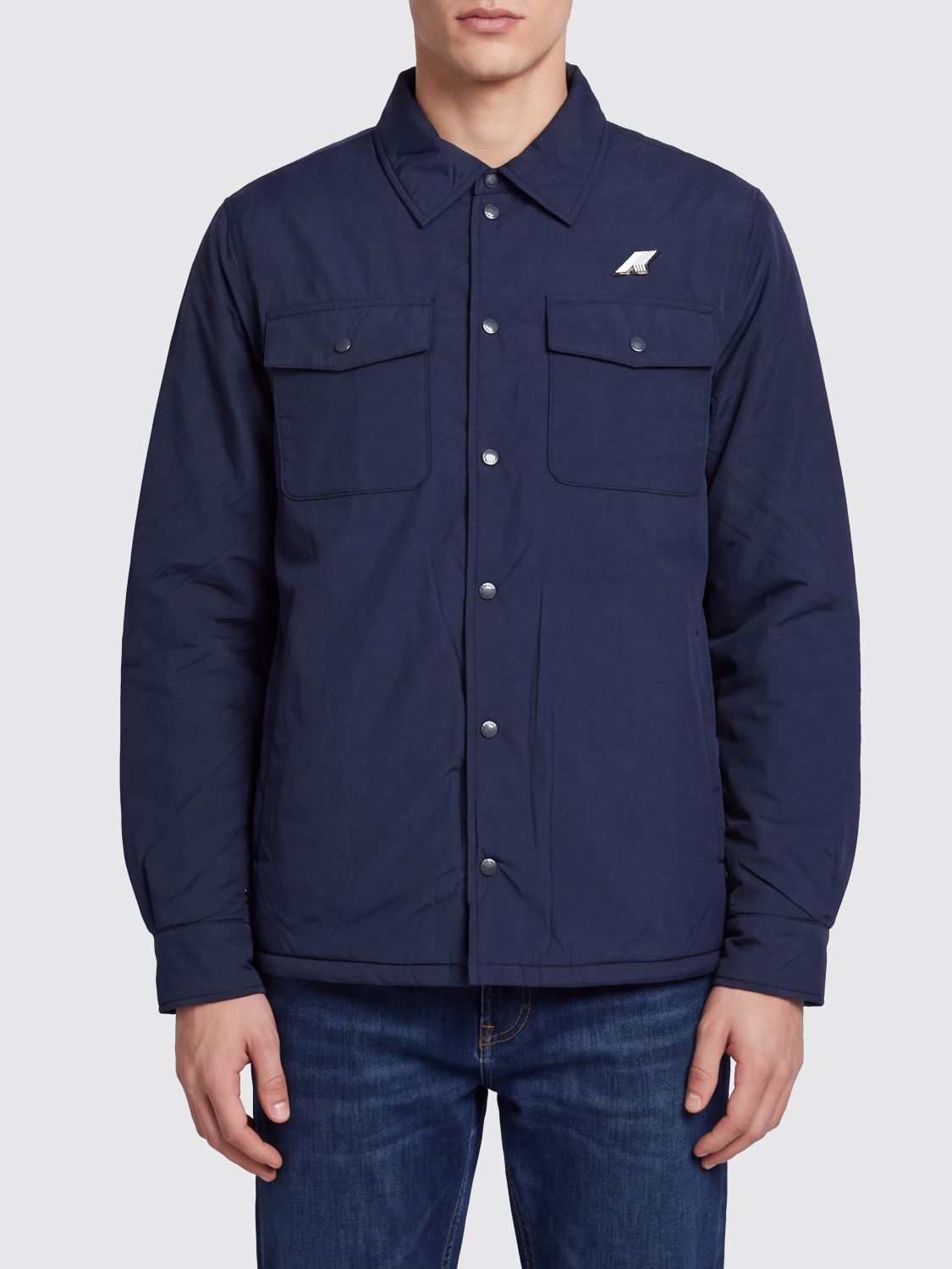 K-Way Umbert Waterproof Nylon Shirt Jacket with PrimaLoft Padding