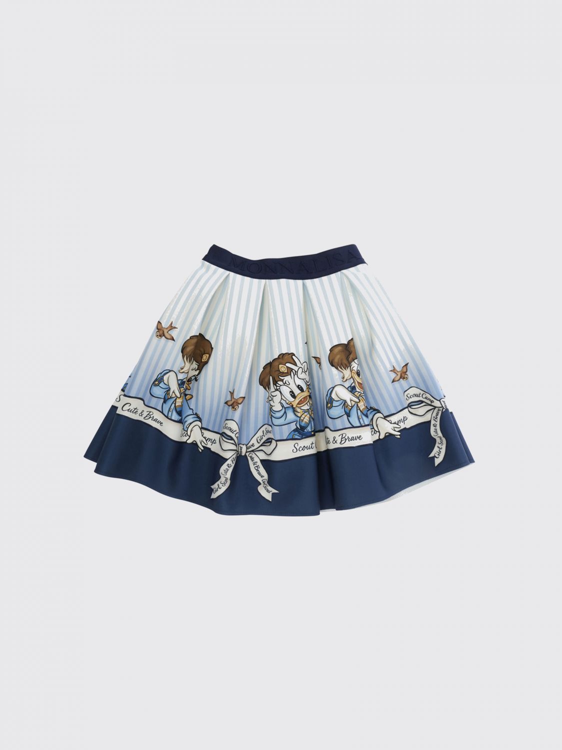 MONNALISA Gonna mini in cotone con stampa grafica