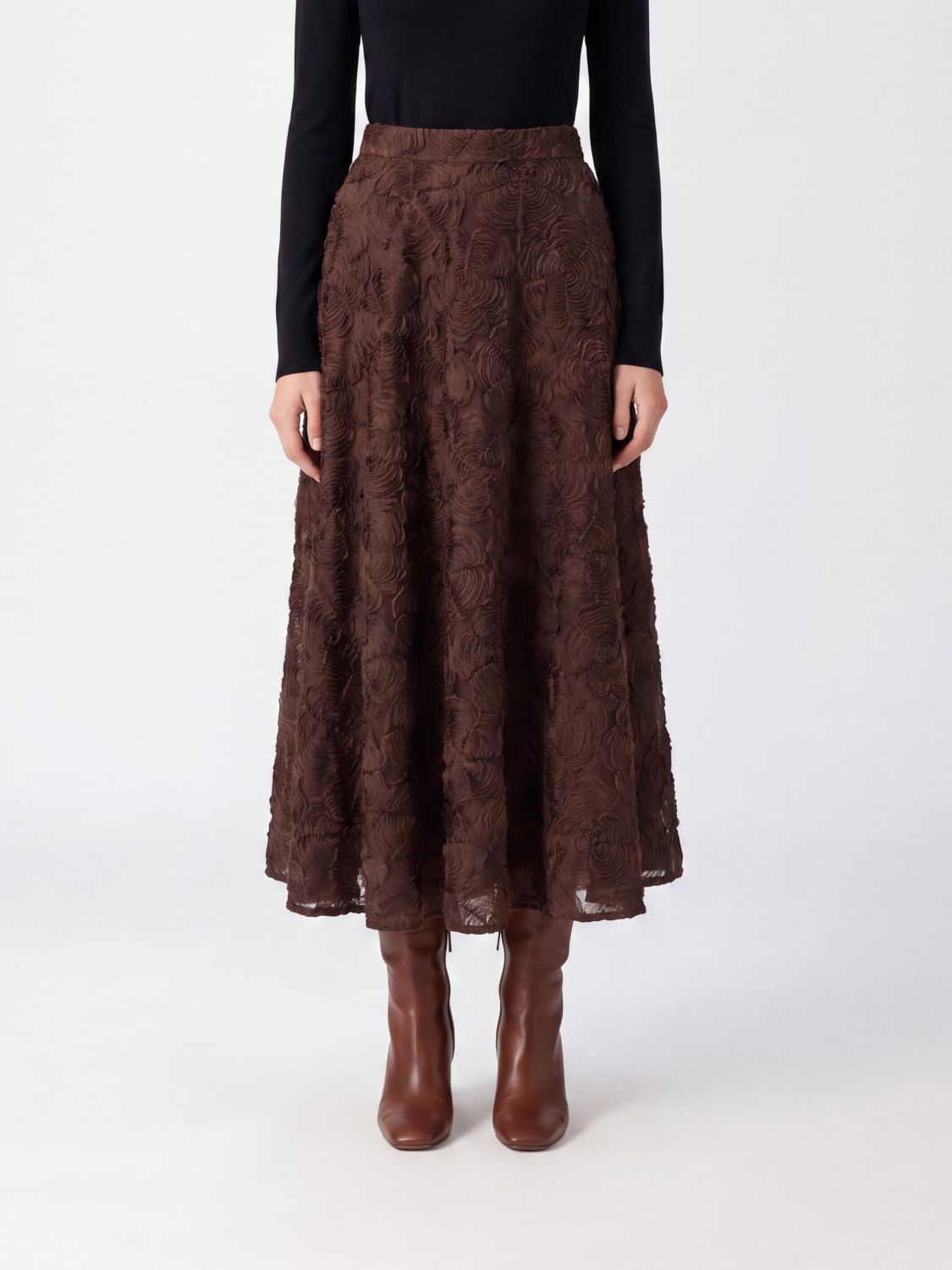 ROTATE Skirt Woman color Brown