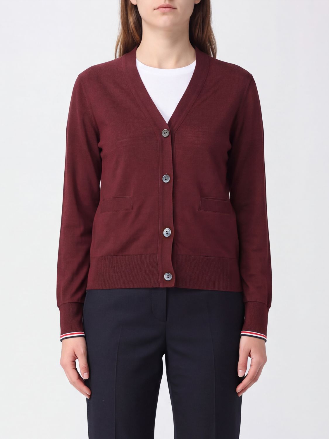 THOM BROWNE Pullover Damen Farbe Rot