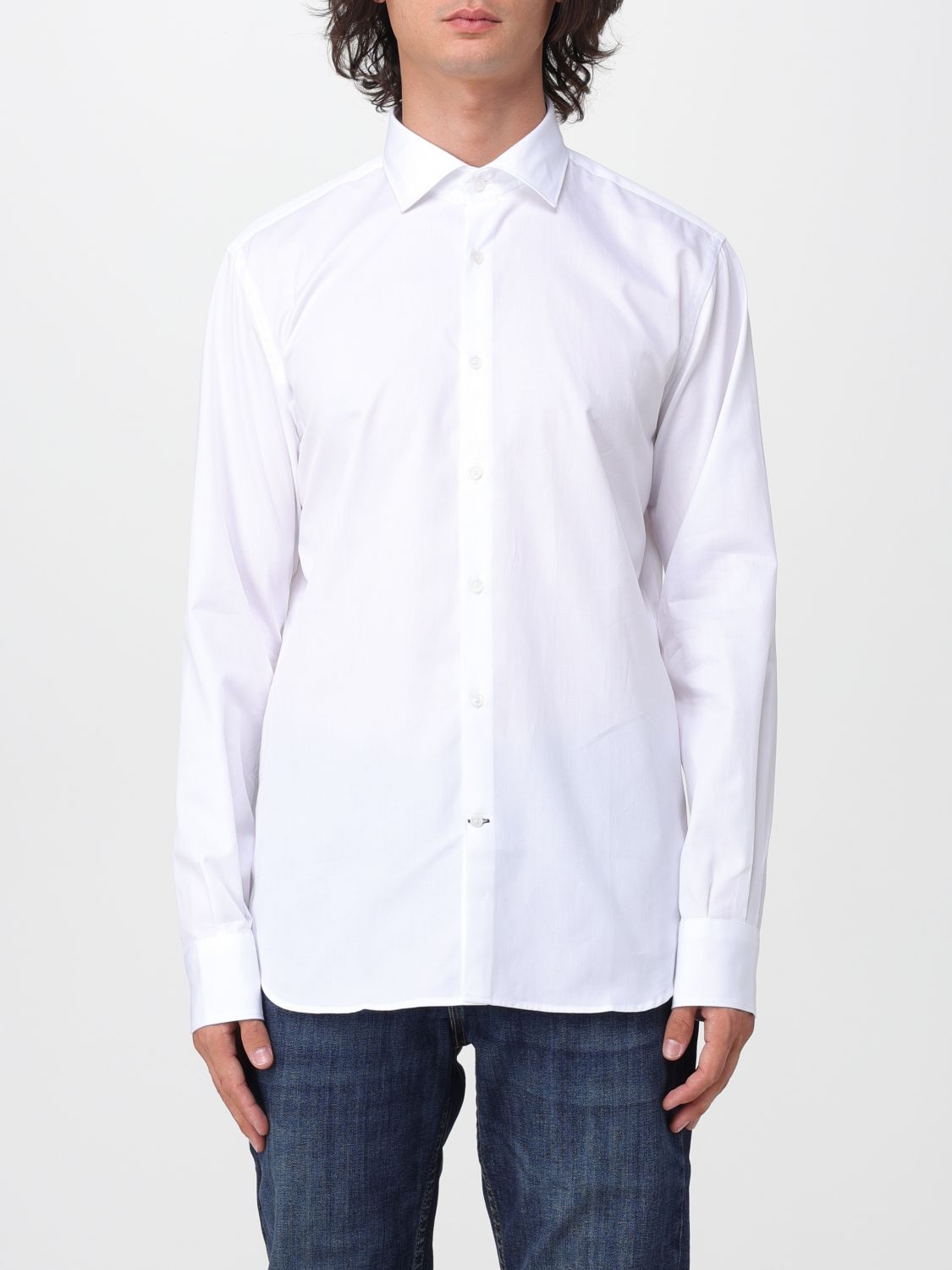 Brooksfield Classic Cotton Poplin Shirt with French Collar