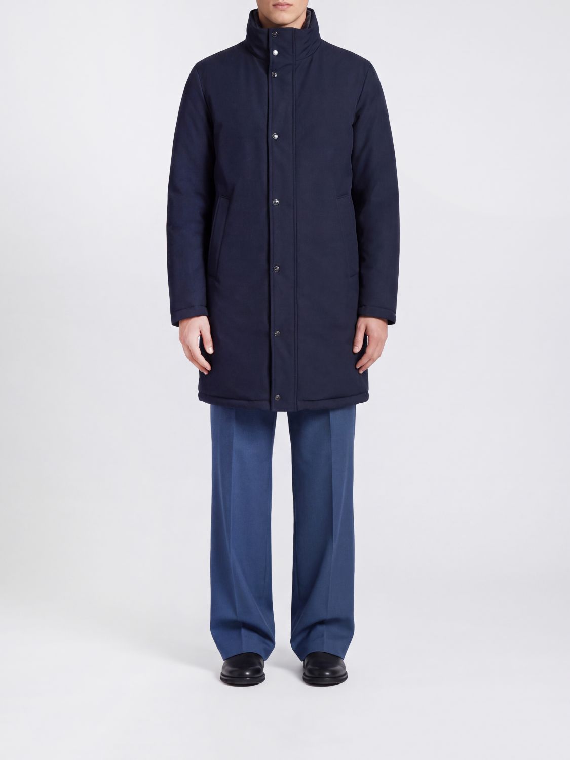 HERNO Coat Men color Blue