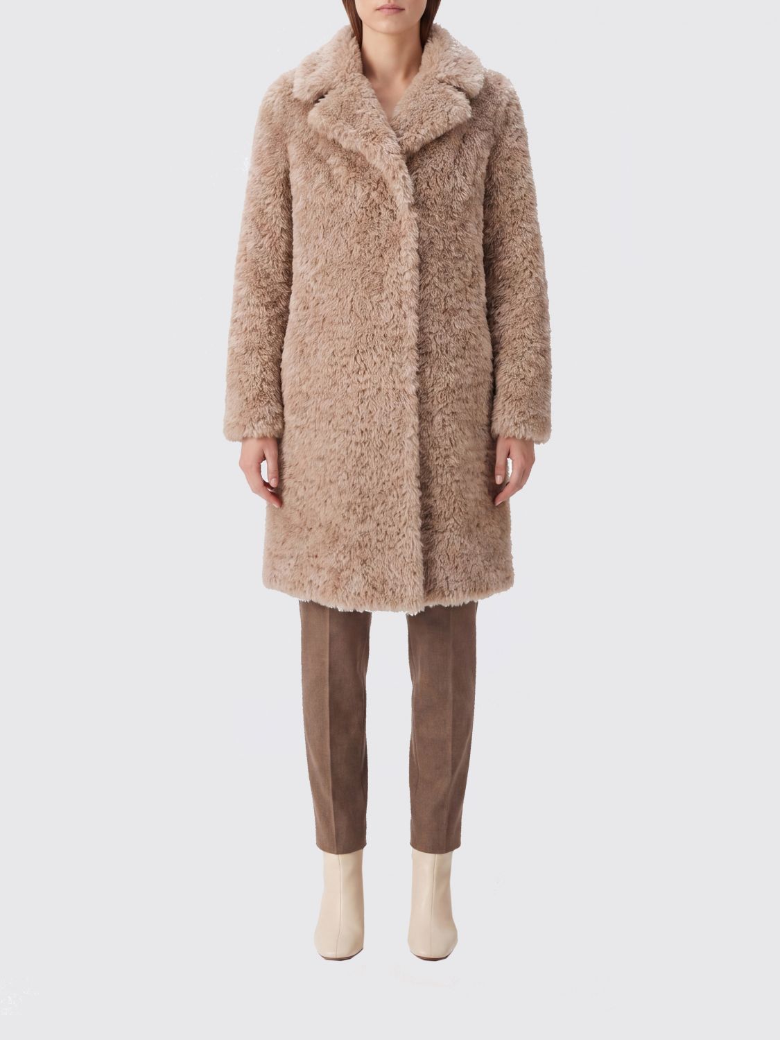 HERNO Coat Woman color Beige
