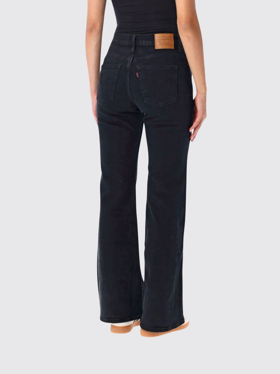 LEVI'S Jeans Ribcage flared a vita alta in denim stretch